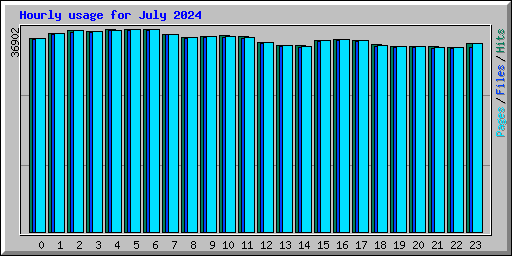 Hourly usage for July 2024